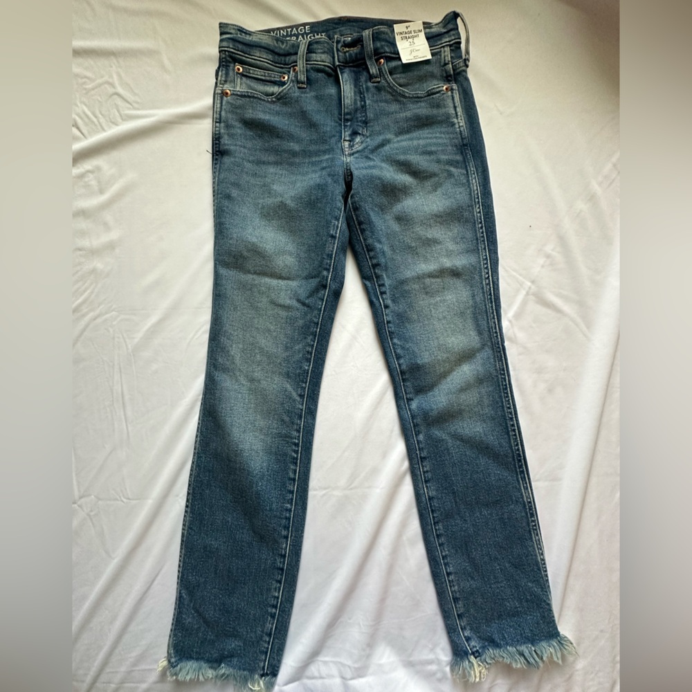 J. CREW // FRAYED SKINNY JEANS // SIZE 25